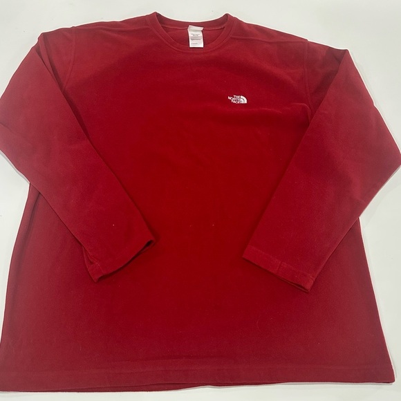 The North Face Other - The North Face Red Long Sleeve Fleece Shirt